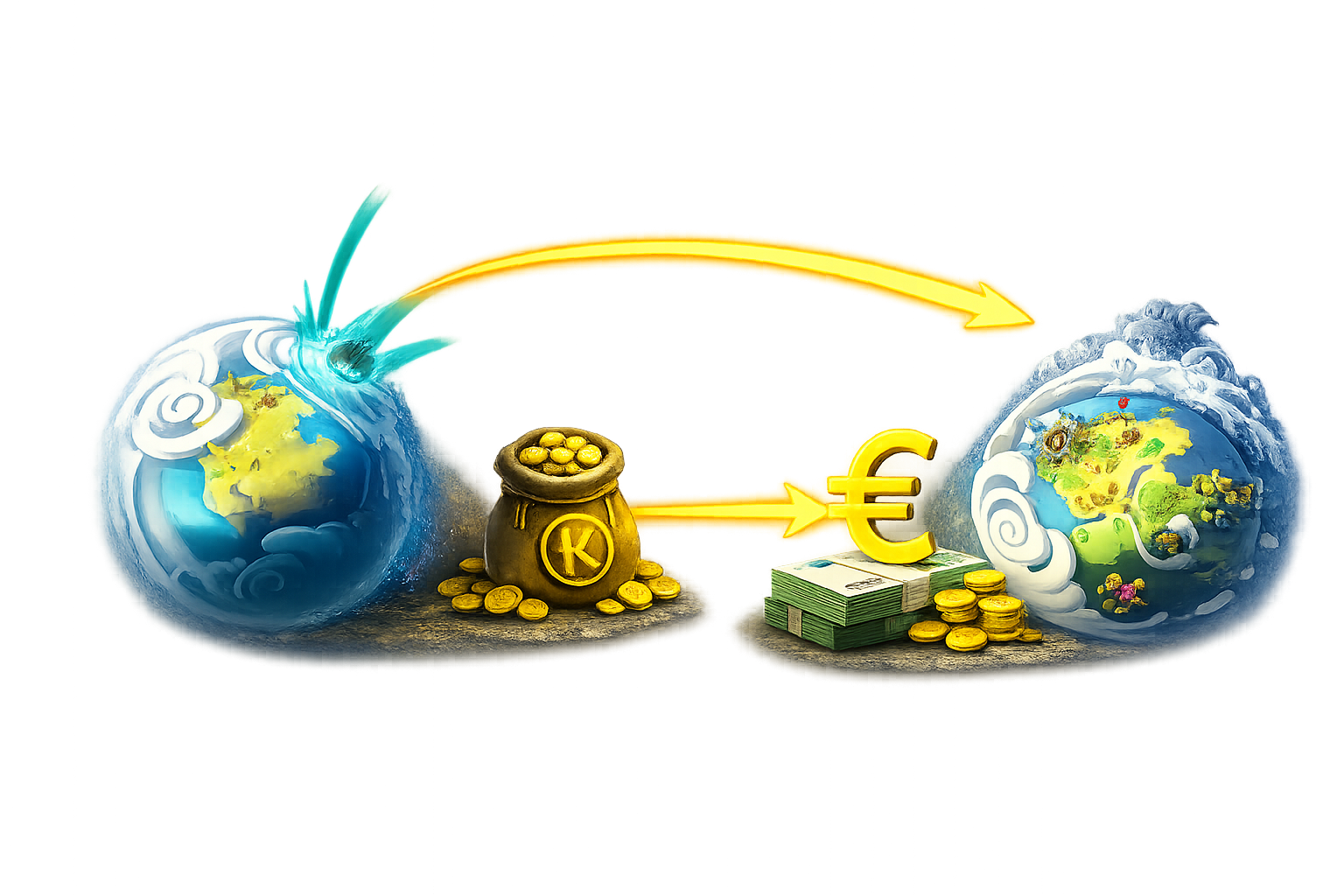 Vendre et échanger des kamas Dofus
